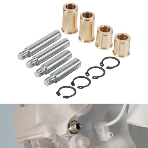 Bevinsee Front Solid Brass Brake Caliper Guide Bushing Kit Compatible with E9X 335i M3 E60 E61 525i E63 E64 650i 645ci E82 1M E89 Z4 E84 X1, See Fitments, Replacement for 34116758707