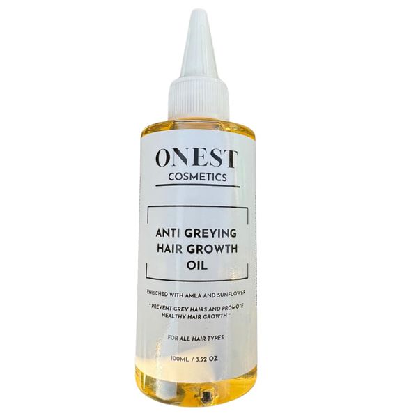 Anti Greying Hair Growth Oil, 100% Organic unisex Natural Hair Oil For Grey Hair, Hair growth and abnormal Ageing of hair