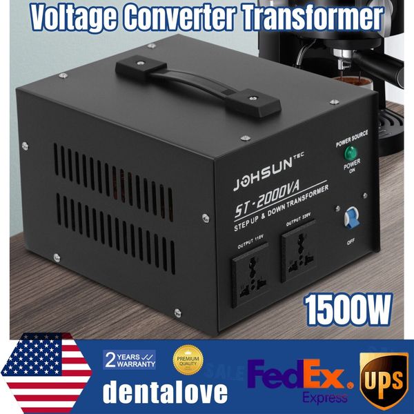 Step Up Down Power 1500 Watt Voltage Converter Transformer 110 220 Volt 14-15A