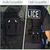 Outdoor Tactical Open Top Handcuff with Clip Strap Shackle Handcuff Case Holster