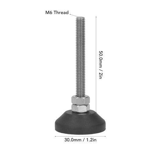 MEAPUXIN Furniture Feet Fixed Legs Furniture Protection Replacement Legs Joint Feet Fixed Legs Leveling Foot Adjusting Bolts 2pcs Leveling Mount M6 Thread Foot Pad Furniture Leveler Feet