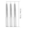 Xgvzs 6 PCS Double Side Nail File Stainless Steel Two-Sided Fingernail Multi-Purpose Claw Buffer