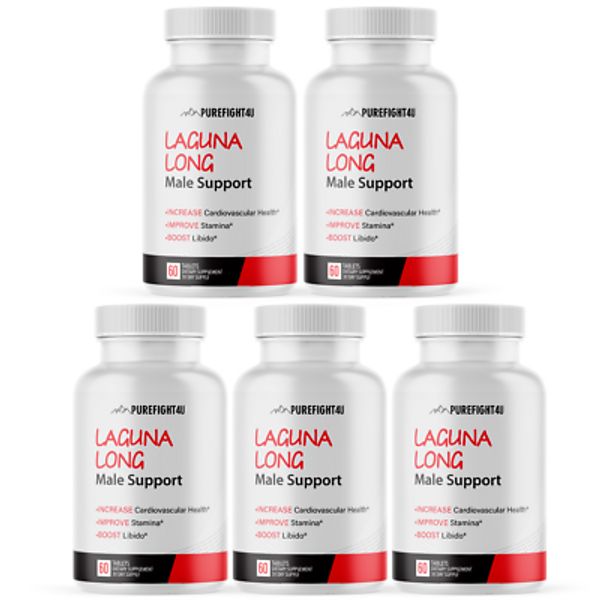 Laguna Long Male Support Enhance Performance with Powerful Supplement 5 Bottles