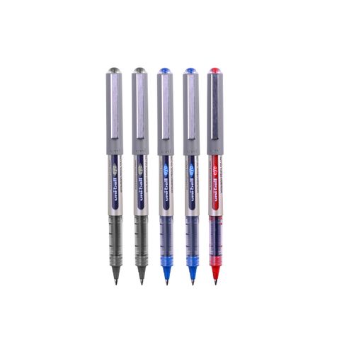 uni-ball UB-157 Eye Rollerball Pens. Premium Fine 0.7mm Ballpoint Tip for Super Smooth Handwriting, Drawing, Art, Crafts and Colouring. Fade and Water Resistant Liquid Uni Super Ink. 5 Pack Assorted