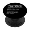 Funny Mask Gift - MASKHOLE Definition Face Mask PopSockets Grip and Stand for Phones and Tablets