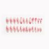 24pcs Beautiful Rose Flower Nail Tips Long Nail Tips for Wedding, Party, Holiday, Dating, Prom, Daily Life