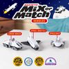 POPULAR PLAYTHINGS Magnetic Mix or Match Vehicles, Space, White, Standard