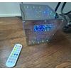 Tesseract Hyper Cube LED Storage Container Box: Hold small electronics + more!