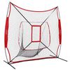 Baseball Practice Net Thrower Strike Zone W/ Portable Baseball Ball Caddy EZ Set
