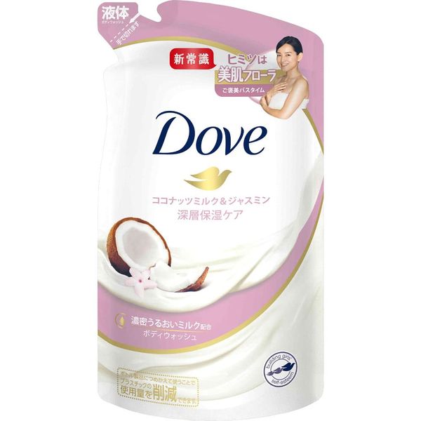 Dove Body Wash Coconut Milk & Jasmine Refill Set of 3, 12.0 oz (340 g)