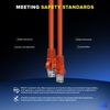 Maximm Cat 6 Ethernet Cable 25 ft (2-Pack) - High-Speed LAN Cable, Internet Cable, Patch Cable, and Network Cable - UTP, 10Gbps, 550MHz Cat6 Cable - Orange