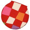 Round Hand Mirror (Checkered Red)