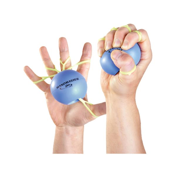 Handmaster Plus Physical Therapy Hand Exerciser - Forearm Exerciser with Stress Relief Ball - Hand Therapy Balls for Exercise, Training - Finger Exerciser & Strengthener - Soft Tension, Purple