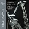 Hydroluxe Handheld Showerhead, Silver, 4 Inch