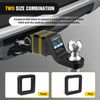 Nilight 6 Pack-Multiple Size Combination 2Inch Hitch Receiver Silencer Pad