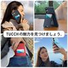 TUCCH iPhone 16 Plus Case, PU Leather, Folding Card Case, iPhone 16 Plus Case, Back Card Storage, Lightweight, Thin, Removable, Magnetic Adhesive, Wireless Charging Compatible, RFID Blocking,