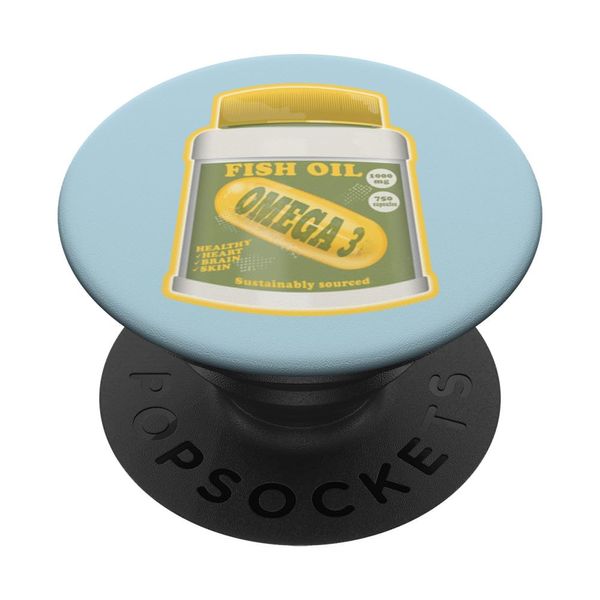 Omega 3 Fischöl PopSockets Klebender PopGrip