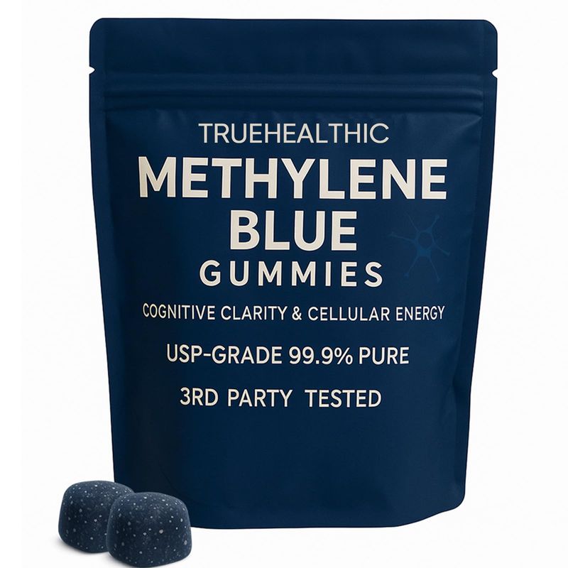 TRUEHEALTHIC Methylene Blue Gummies with 5mg per Gummy, Vegan Non GMO ...