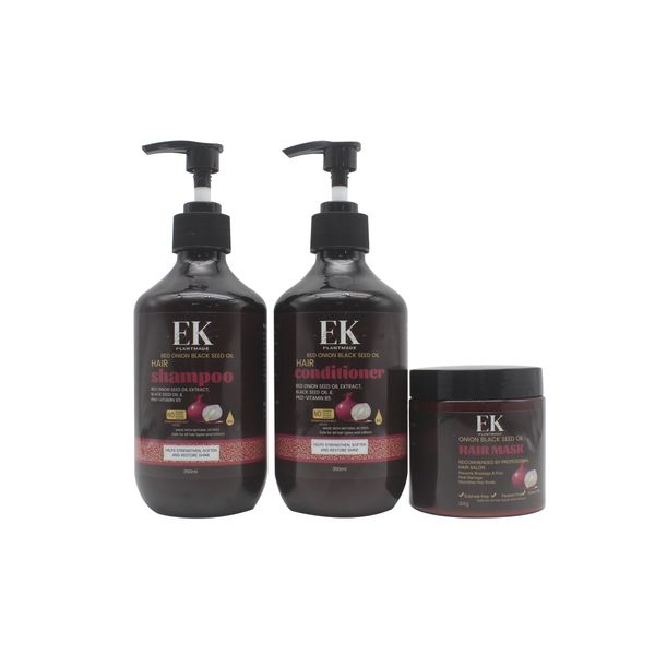 Red Onion and Black Seed Oil Shampoo Set