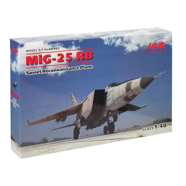 ICM 1:48 - MiG-25 RB Soviet Reconnaissance Plane Model kit, ICM48902
