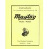 Maytag Upright Motor Engine Service Manual Hit & Miss