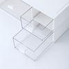 Stylish 4-Drawer Desk & Makeup Organizer - White Cosmetic Storage Box