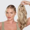 Stranded Hair Group Medium Wand Wave Ponytail (99J Plum Blossom)