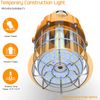80W LED Temporary Hanging Work Light Portable Construction Jobsite Light 5000K