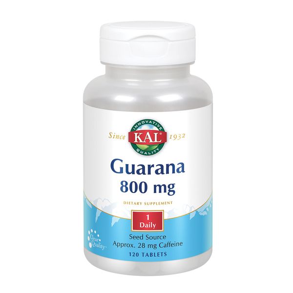KAL Guarana 800 mg | Energy & Focus | 120 Tablets