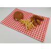 50 X Sheets Quality Gingham Duplex GREASEPROOF Papers Chips Basket Liners (RED GHINGHAM)
