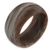 Avalaya Off Round Blurred Brown/White Acrylic Bangle Bracelet Matte Finish - Medium Size