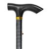 RE-GEN Folding Lightweight Aluminium Adjustable Dogtooth Design Collapsible Foldable Walking Stick Cane Mobility Aid