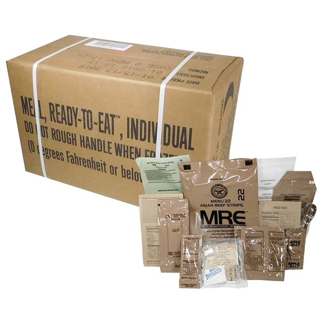 MREs (Meals Ready-to-Eat) Genuine U.S. Military Surplus Assorted Flavor  (3-Pack) MRE