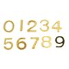 Dollhouse Miniature Brass House Numbers 0-9