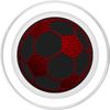 Red Soccer Ball On a Black PopSockets PopGrip for MagSafe