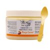 The Keys Salt Scrub Premium Exfoliating Sea Salt Body Skin Scrubs - Made with Pure Florida Sea Salt and Organic Coconut Oil + Wooden Spoon (Mango Coconut, 12 oz)