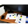 ChromaLabel 1 x 1.50 Inch Permanent Color Code Rectangle Labels, 250 Labels per Dispenser Box, Yellow