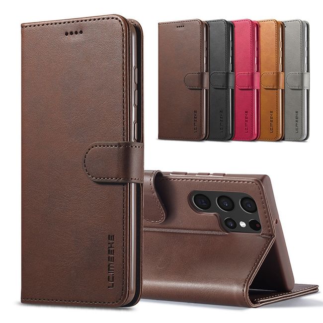 Case for Samsung Galaxy S21 Ultra Case, Samsung S21 Ultra Case 5G,Leather  Quality Design Back Slim Case for Samsung S21 Ultra in 6.8 inch (Brown) 