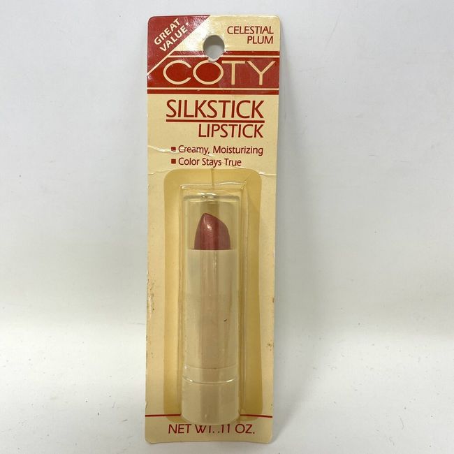 Rare Coty Silkstick Celestial Plum Lipstick .11 oz NEW! Sealed! Vintage!