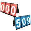 Scoreboard Simple 3-Digit Set, Red and Blue Set, Three-Digit Scoring Board Counter Board / Compact Size Approximately A4 Size
