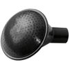 Replacement shower head, plastic, black