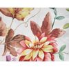 Printed Fabric Tablecloth 60" Round, FLOWERS & LEAVES, FALL BLOSSOMS, BM