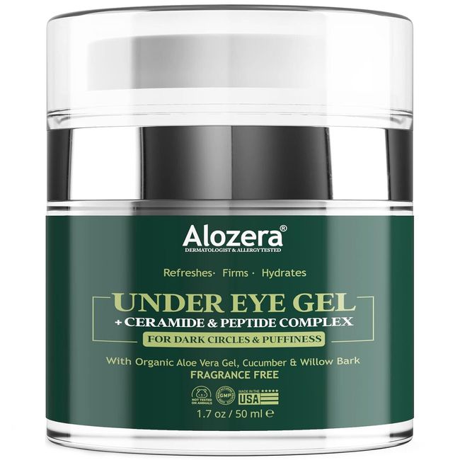 Alozera Under Eye Gel-Cream Instant Treatment for Dark Circles and Eye Bags