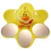 EliteKoopers 1Pcs Egg Serving Dish Yellow Ceramic Cup Deviled Hard Boiled Party Food Tableware