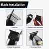 Replacement DLC Trimmer Blade Compatible with Babyliss PRO FX787 & FX726 Deep Tooth, Black