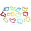 Plastic dough cutters, set of 12