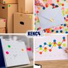 Kenco Color Coding Circle Dot Sticker Labels on a roll (Silver FOIL, 2 INCH 500 Stickers)