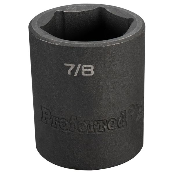 Proferred S32028 1/2" Drive SAE Socket, 7/8" Impact 6 Point