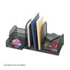 Safco Product 3263BL Onyx Mesh Desk Organizer with Three Vertical Sections, Two Baskets, Home, Office & Classroom Organization Black, 7.8" x 17" x 6.8"