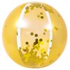 Pool Central 19.5" Gold Glitter Sequin Inflatable Beach Ball